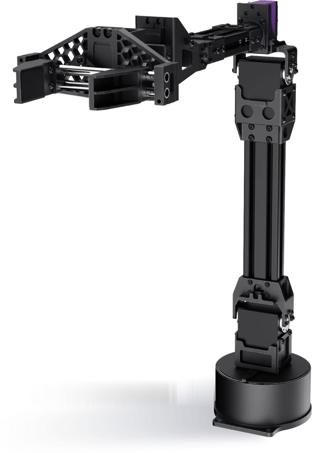 D1-T extendido con sus articulaciones numeradas de 0 a 6
