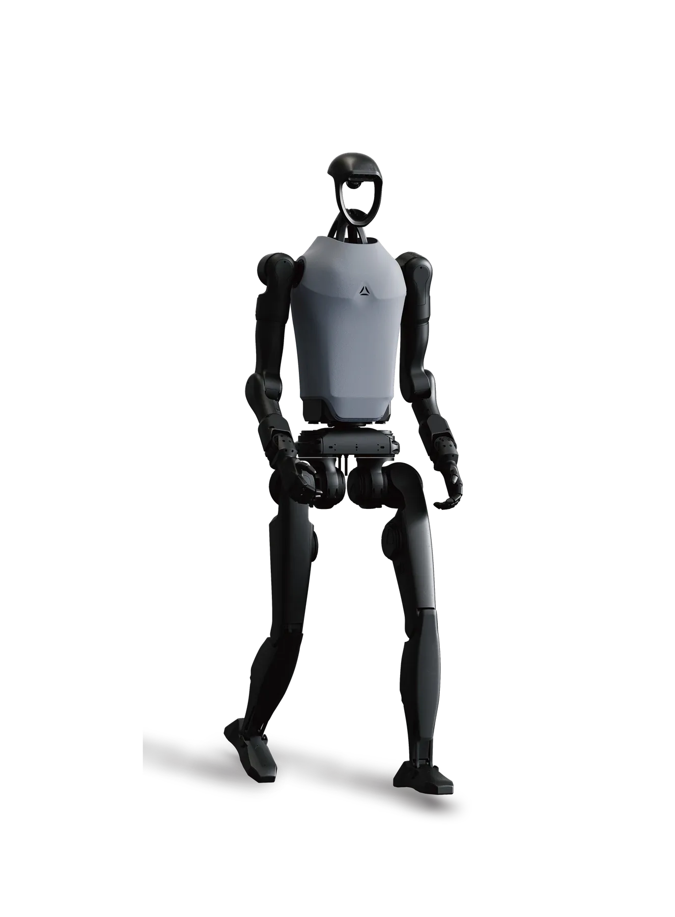Unitree H1-2 de cuerpo completo con torso rígido, muñecas articuladas y manos opcionales.