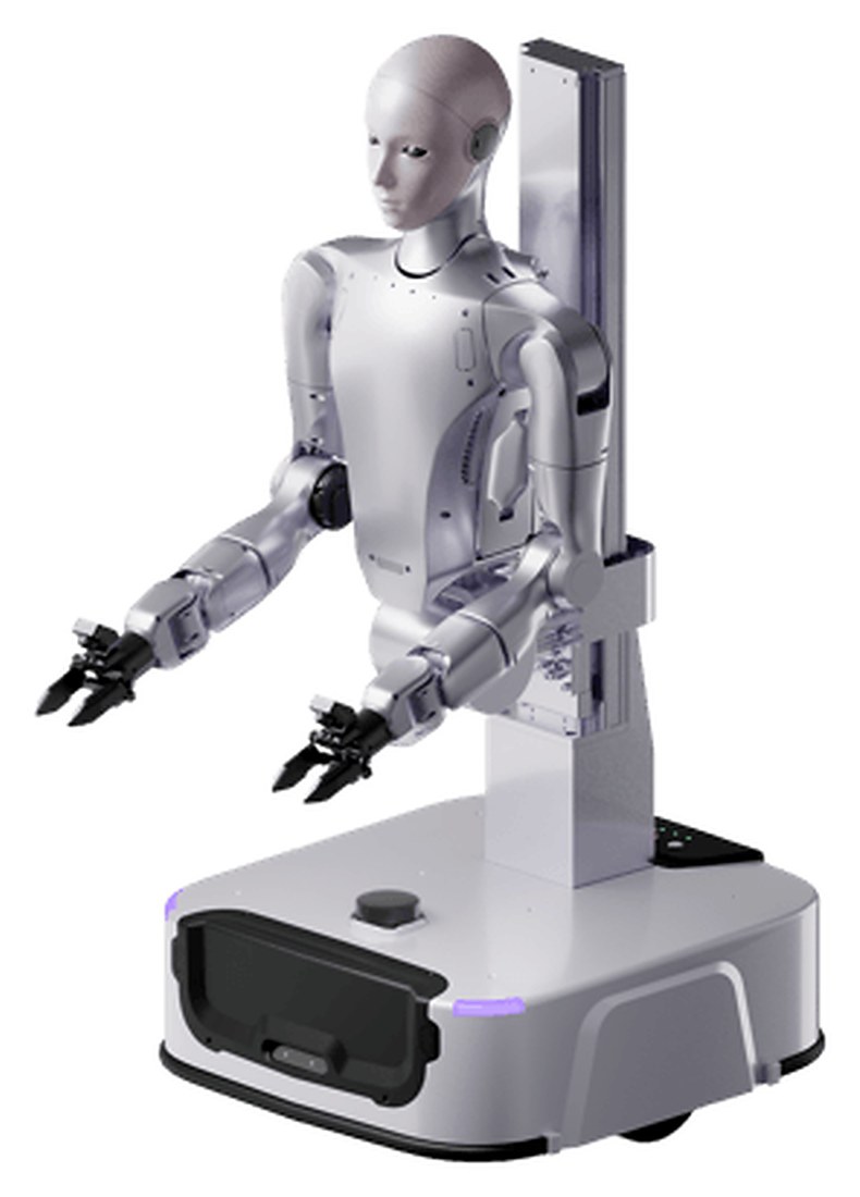 Unitree H2-D con torso, pinzas y base móvil